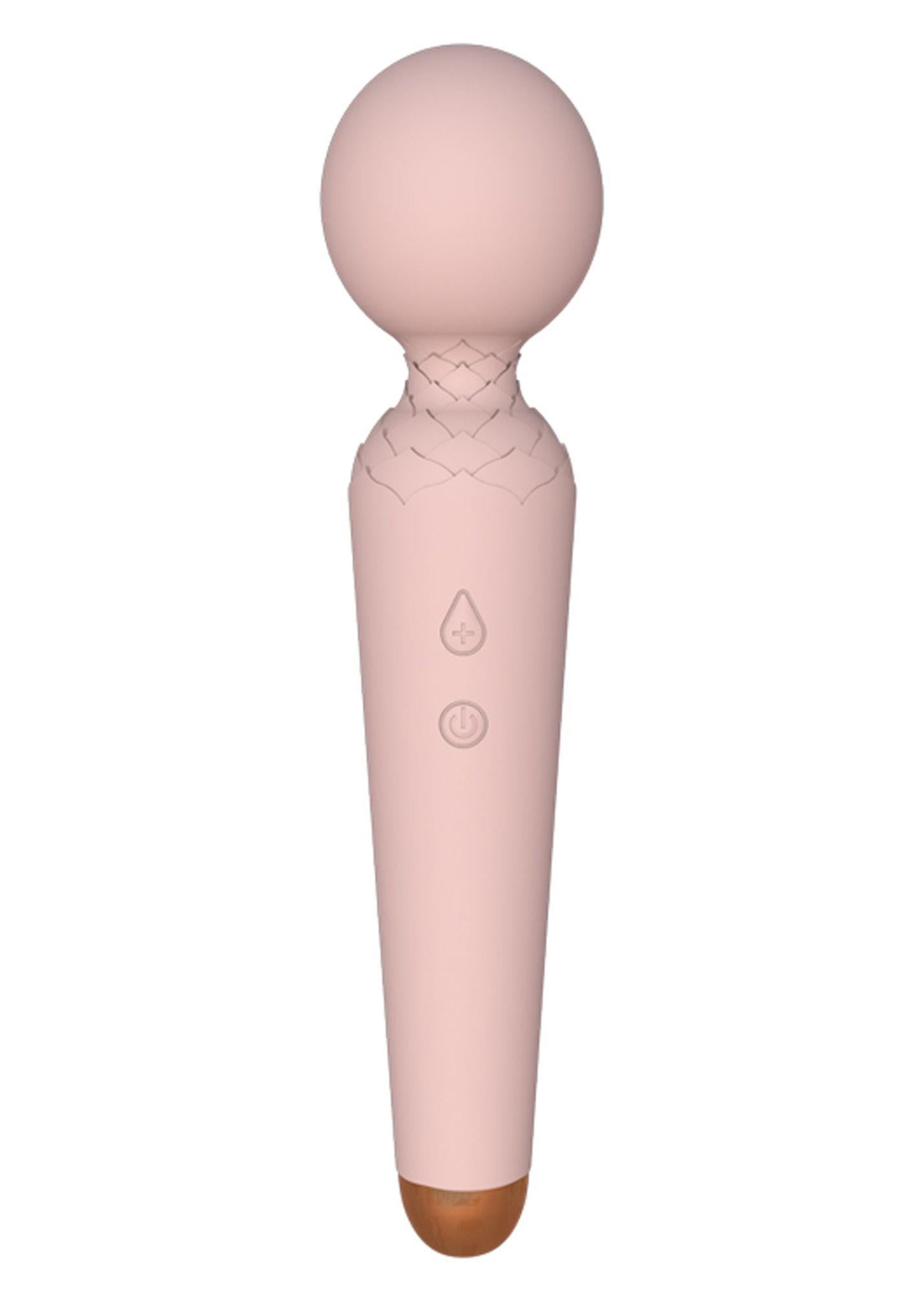 Stimulator clitoridian Power Wand seria B Magic USB cu 10 funcții - Flesh