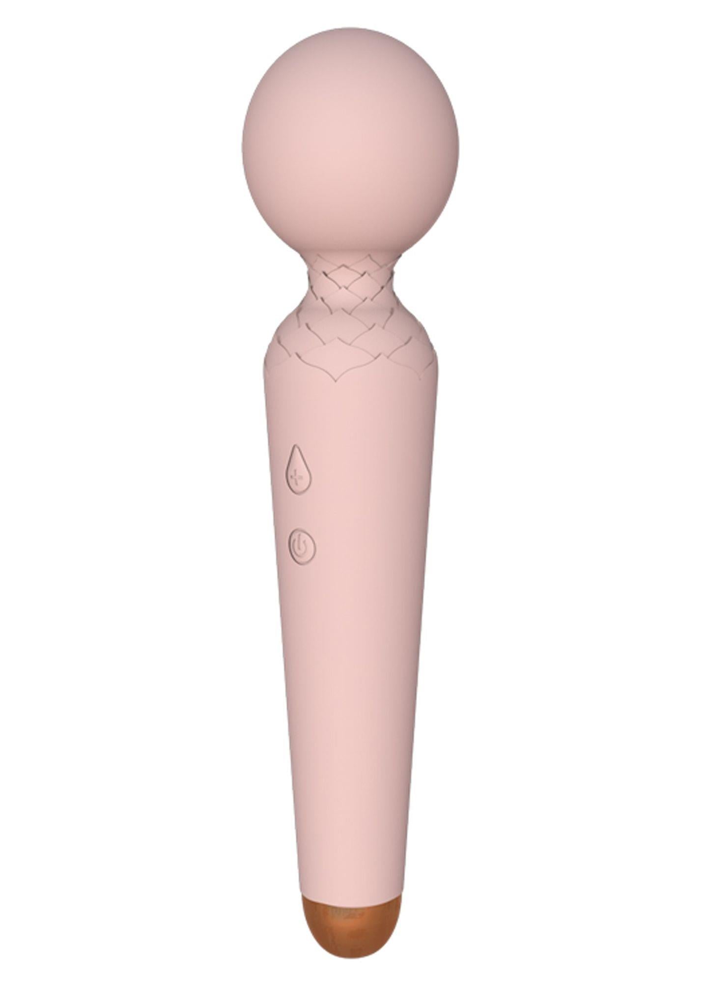 Stimulator clitoridian Power Wand seria B Magic USB cu 10 funcții - Flesh