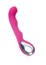 Vibrator Magic Silicon pentru Punct G seria B, roz, USB, 20 cm