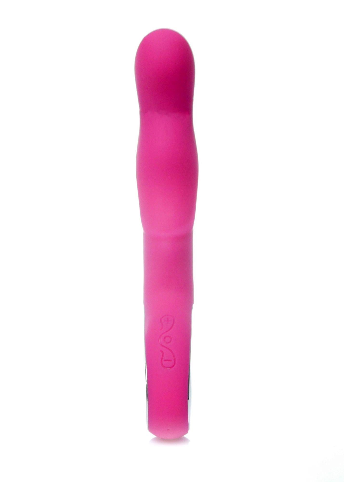 Vibrator Magic Silicon pentru Punct G seria B, roz, USB, 20 cm