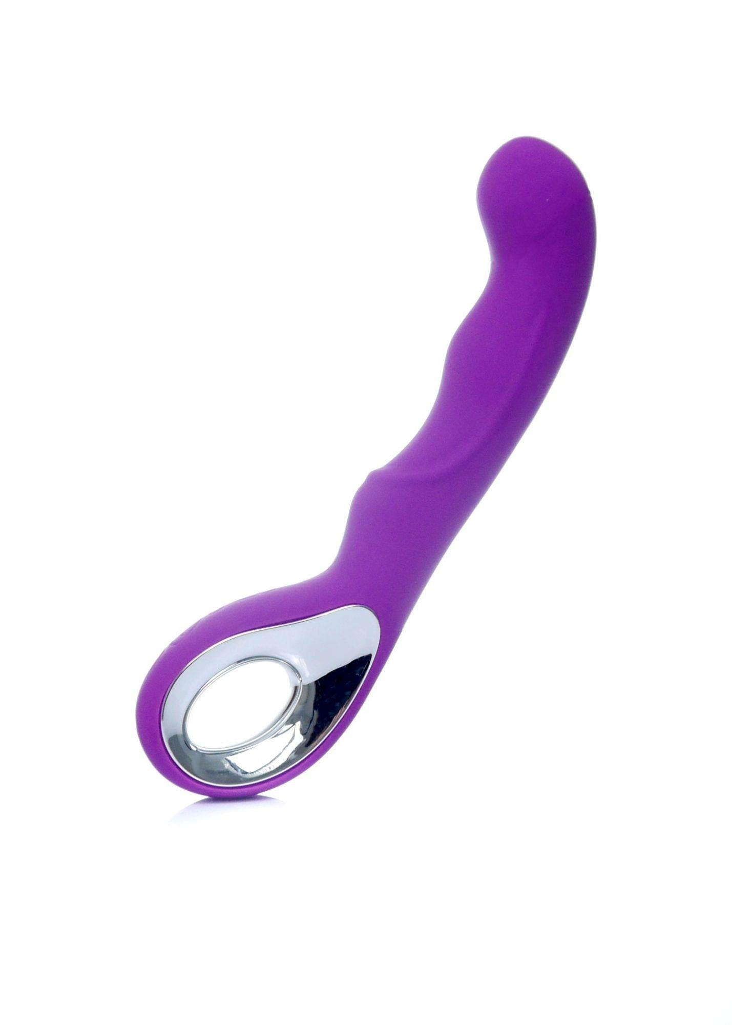 Vibrator Magic Silicon pentru Punct G seria B, violet, USB, 20 cm