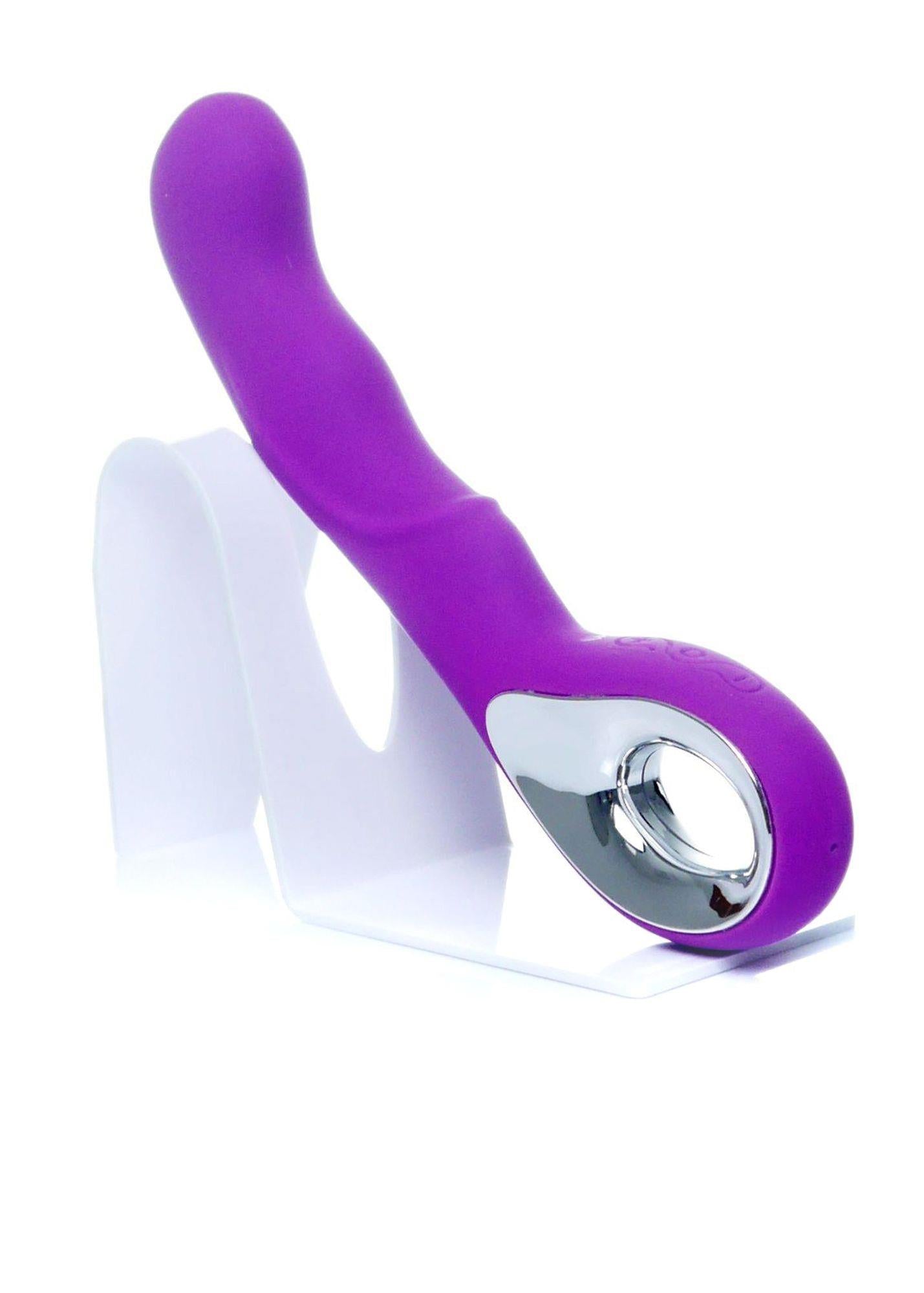 Vibrator Magic Silicon pentru Punct G seria B, violet, USB, 20 cm
