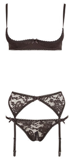 Set lenjerie intimă Cottelli neagră 75B