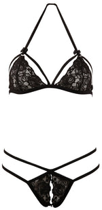 Set lenjerie intimă Cottelli din dantelă negru, mărimea S