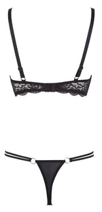 Sutien Cottelli LINGERIE din dantelă cu fermoar negru 75B