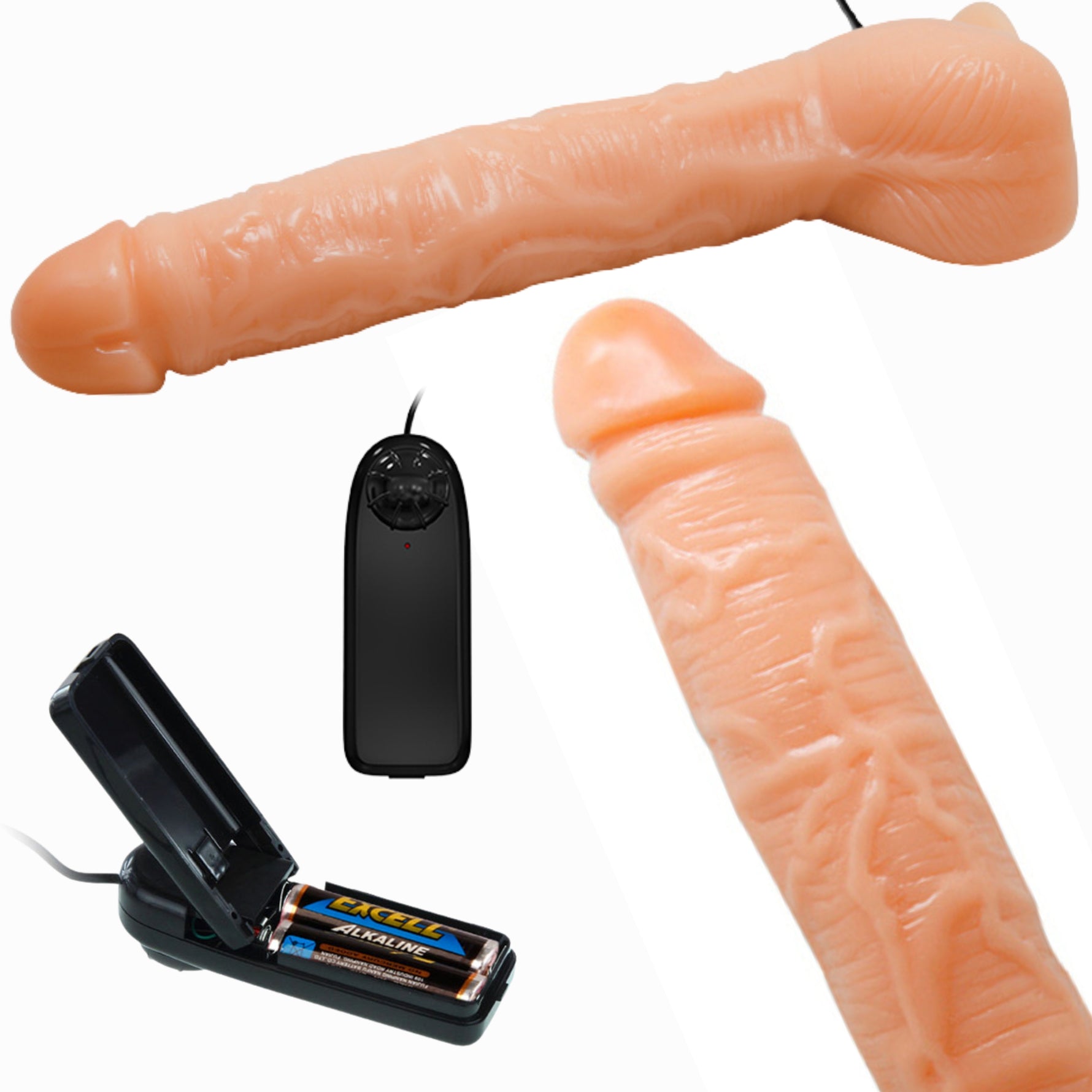 Vibrator realist Baile cu ventuză și telecomandă