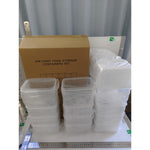 Cutii de depozitare alimente, Flippy, Set din 24 Cutii pentru Condimente, Cereale, Cutii pentru Bucatarie, din Plastic