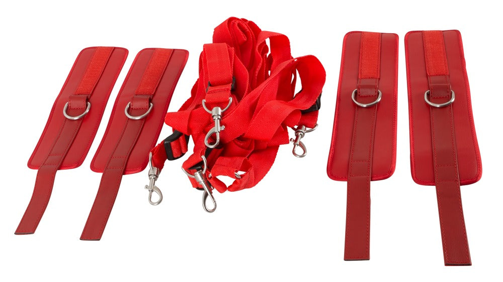 Set de bondage Bad Kitty cu curele 180 cm