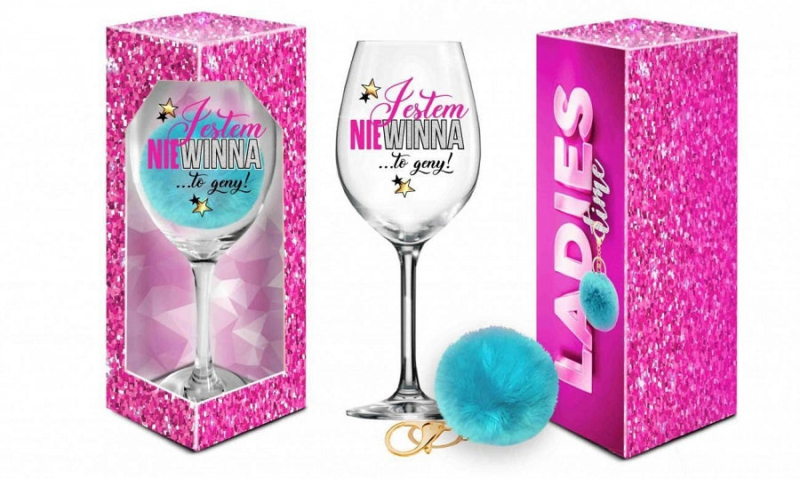 Pahar de vin Signoria 700ml cu pompom I Am Innocent
