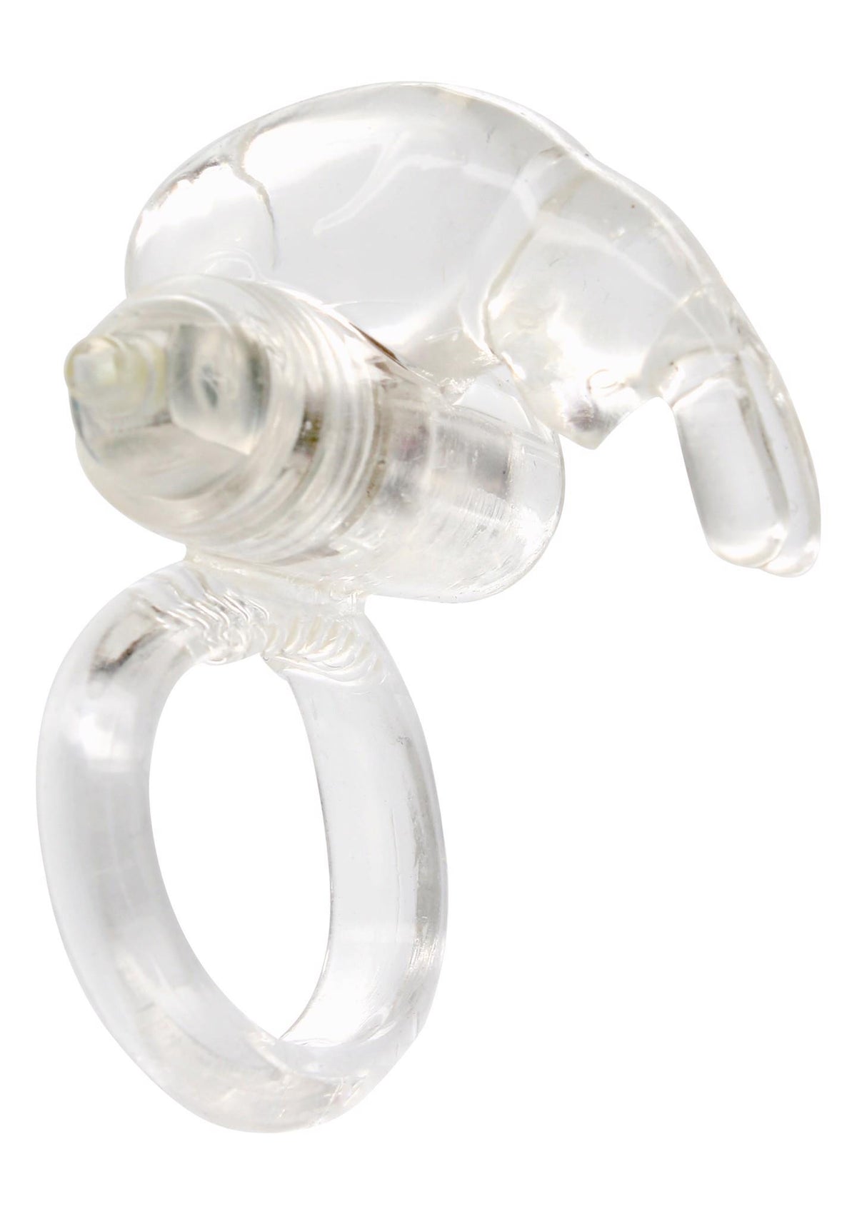 Inel vibrant Seven Creations TPE transparent 7,2 cm
