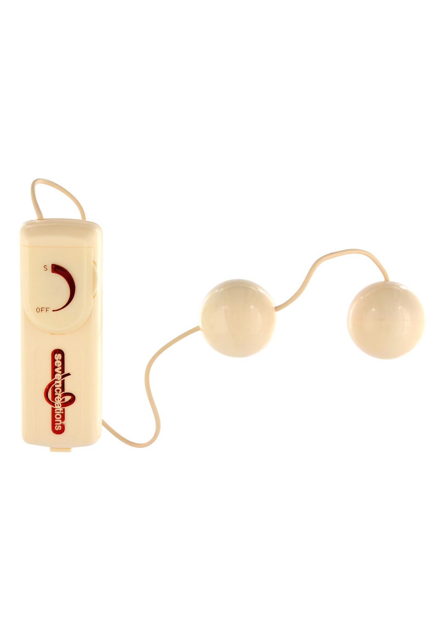 Bile vibratoare aurii Seven Creations, impermeabile, 35 cm