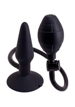 Dop anal gonflabil din silicon negru Seven Creations