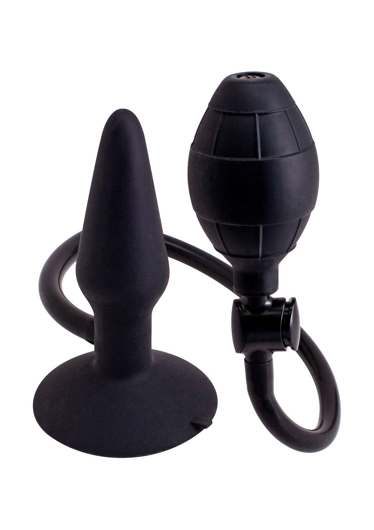 Dop anal gonflabil din silicon negru Seven Creations