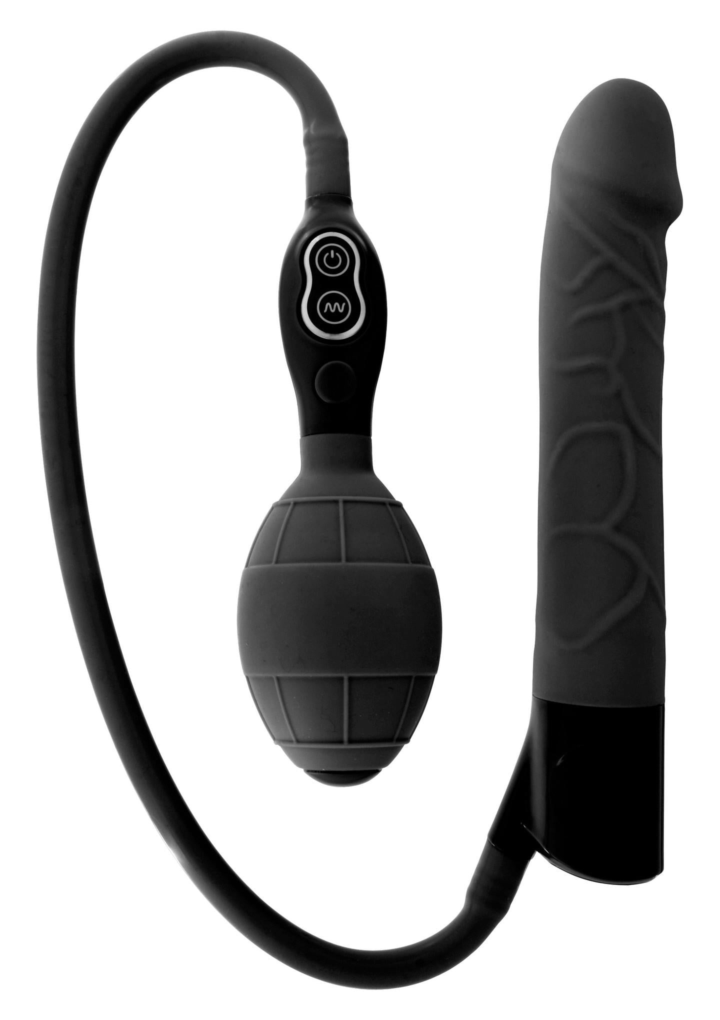 Vibrator gonflabil realist negru 74 cm