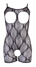 Body cu dantelă deschisă NO:XQSE negru L/XL