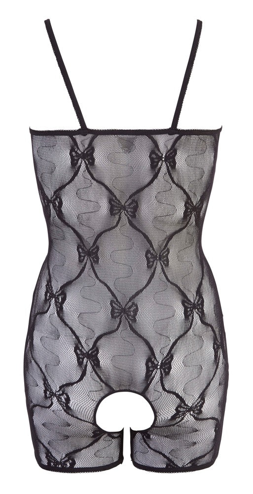 Body cu dantelă deschisă NO:XQSE negru L/XL
