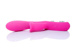 Vibrator Lyla din silicon pentru punctul G, 12 funcții, USB, roz