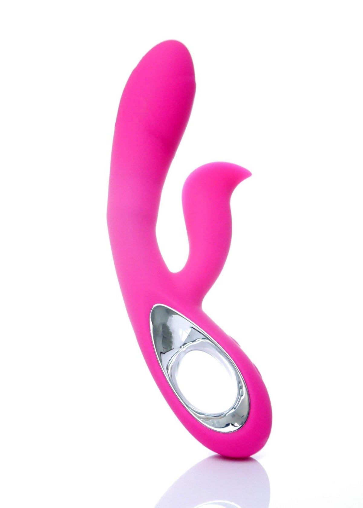 Vibrator Lyla din silicon pentru punctul G, 12 funcții, USB, roz