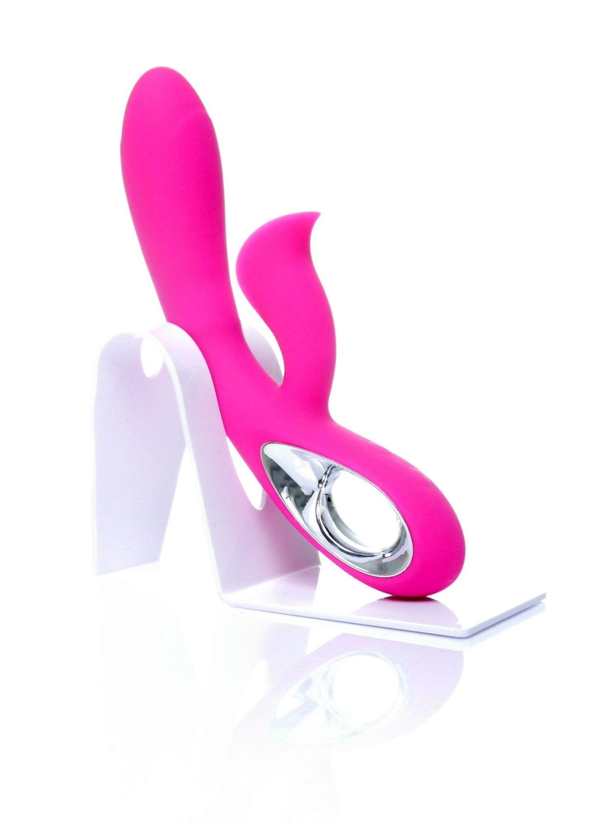 Vibrator Lyla din silicon pentru punctul G, 12 funcții, USB, roz