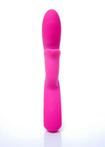 Vibrator Lyla din silicon pentru punctul G, 12 funcții, USB, roz