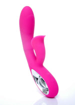 Vibrator Lyla din silicon pentru punctul G, 12 funcții, USB, roz