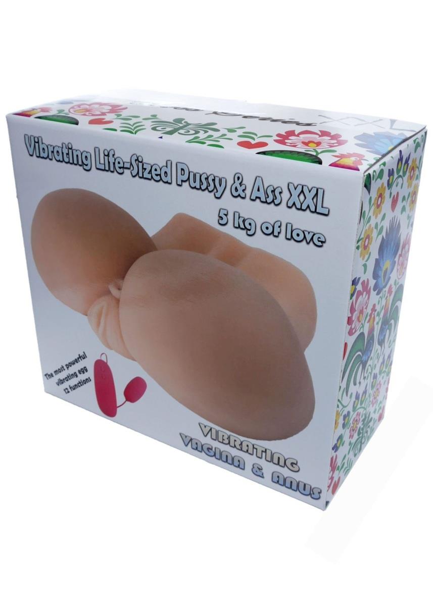 Masturbator vibrant realist XXL cu vagin și fese 27 cm
