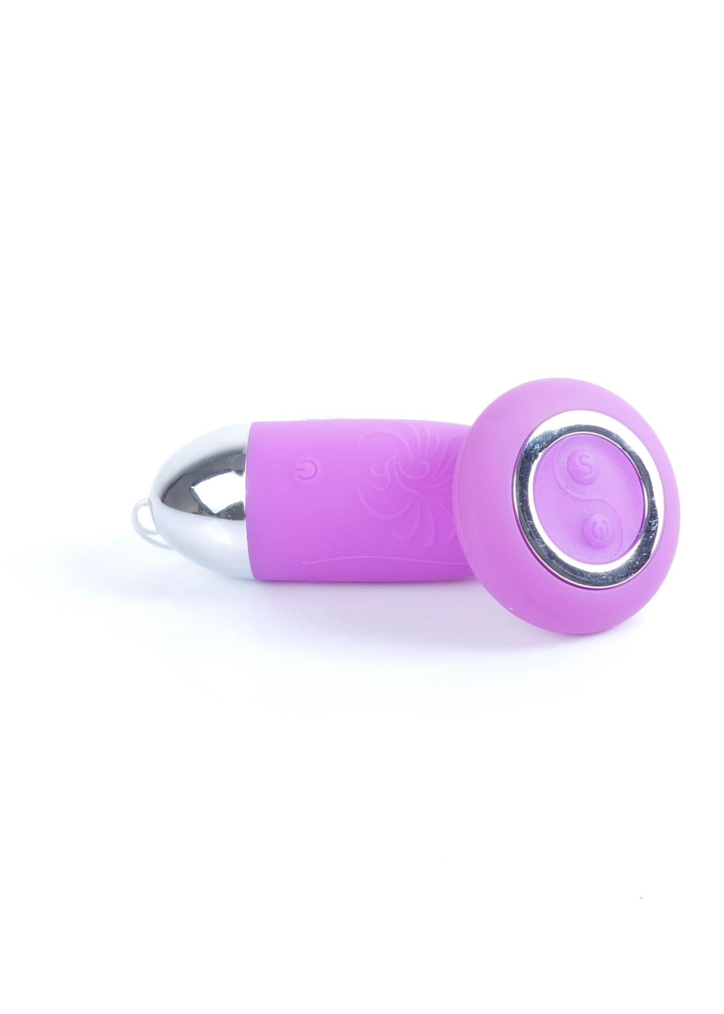 Ou vibrant wireless Boss Series cu telecomandă, violet, 9 cm