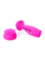 Vibrator Jenny din silicon roz, 36 de vibrații, 8 rotații, USB