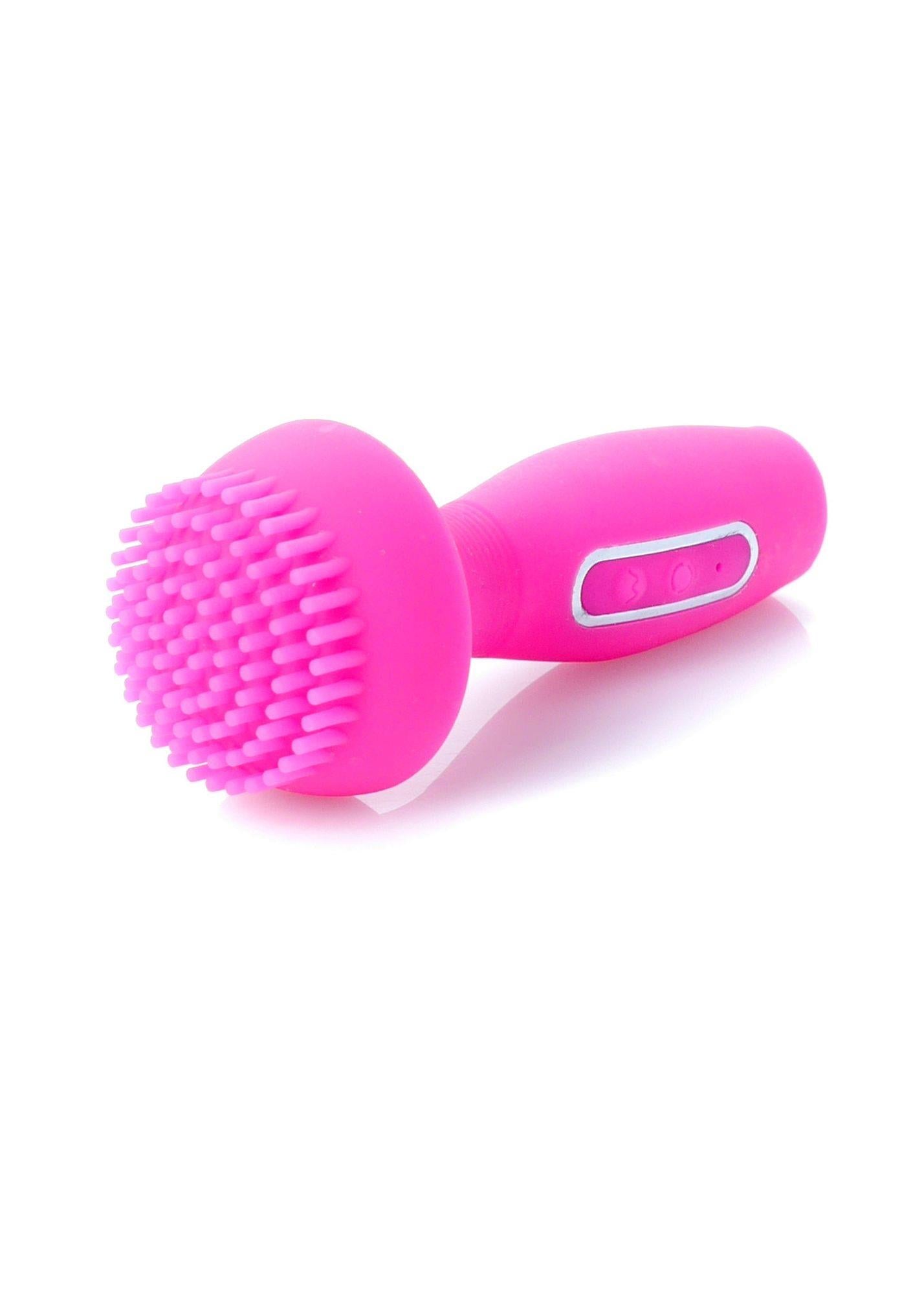 Vibrator Jenny din silicon roz, 36 de vibrații, 8 rotații, USB