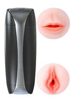 Masturbator Susan Double Delight 2.0 cu vibrații, 36 de funcții, USB, 22 cm