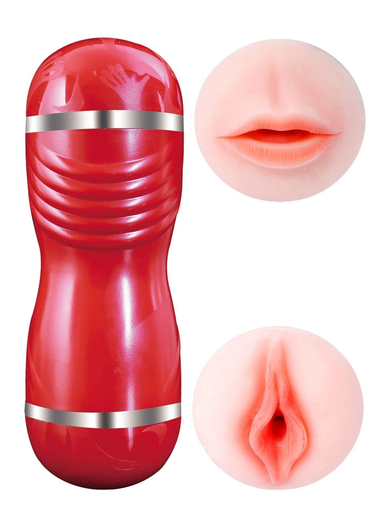 Masturbator dublu CLEO Double Delight 3.0 CyberSkin 21,5 cm