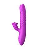 Vibrator cu piston Lyla, serie violet, USB, 21,9 cm