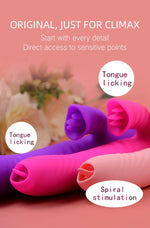 Vibrator cu piston Lyla, serie violet, USB, 21,9 cm