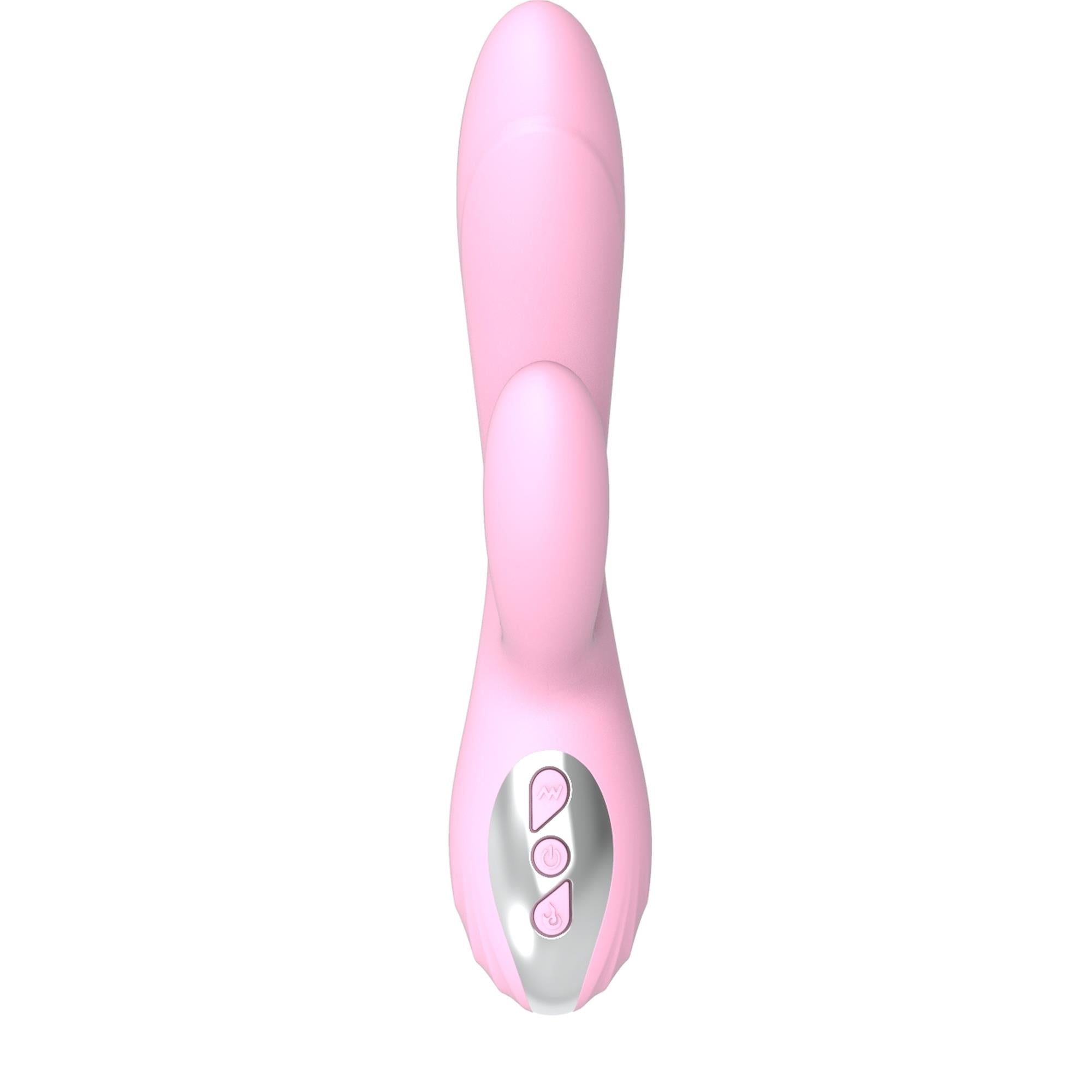 Vibrator Lyla din silicon, roz, cu USB, rezistent la apă