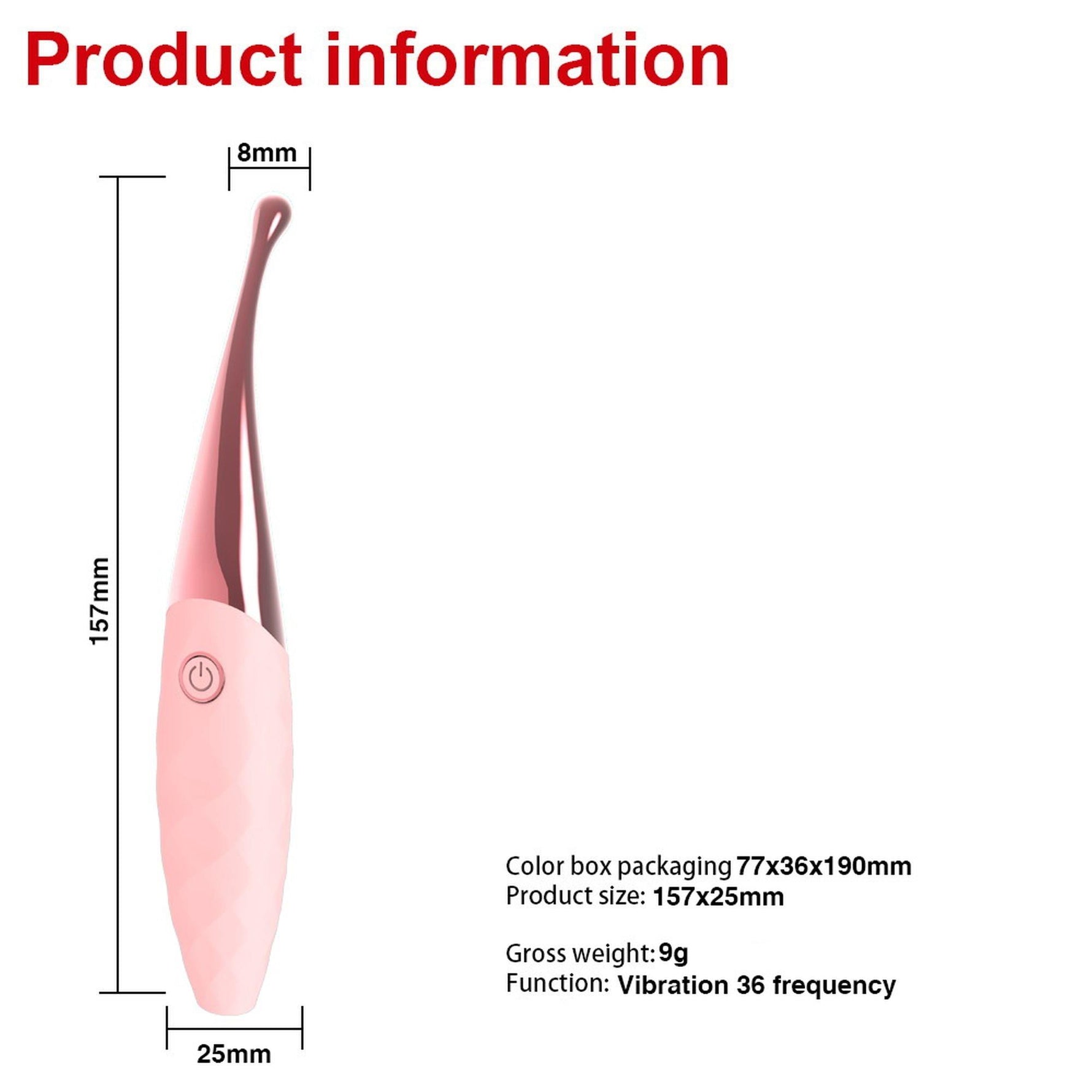 Stimulator clitoridian USB impermeabil Nana Pink