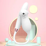 Stimulator vibrator fără atingere Elva, alb, cu USB