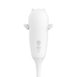 Stimulator clitoridian fără atingere Viola, silicon alb, USB, impermeabil