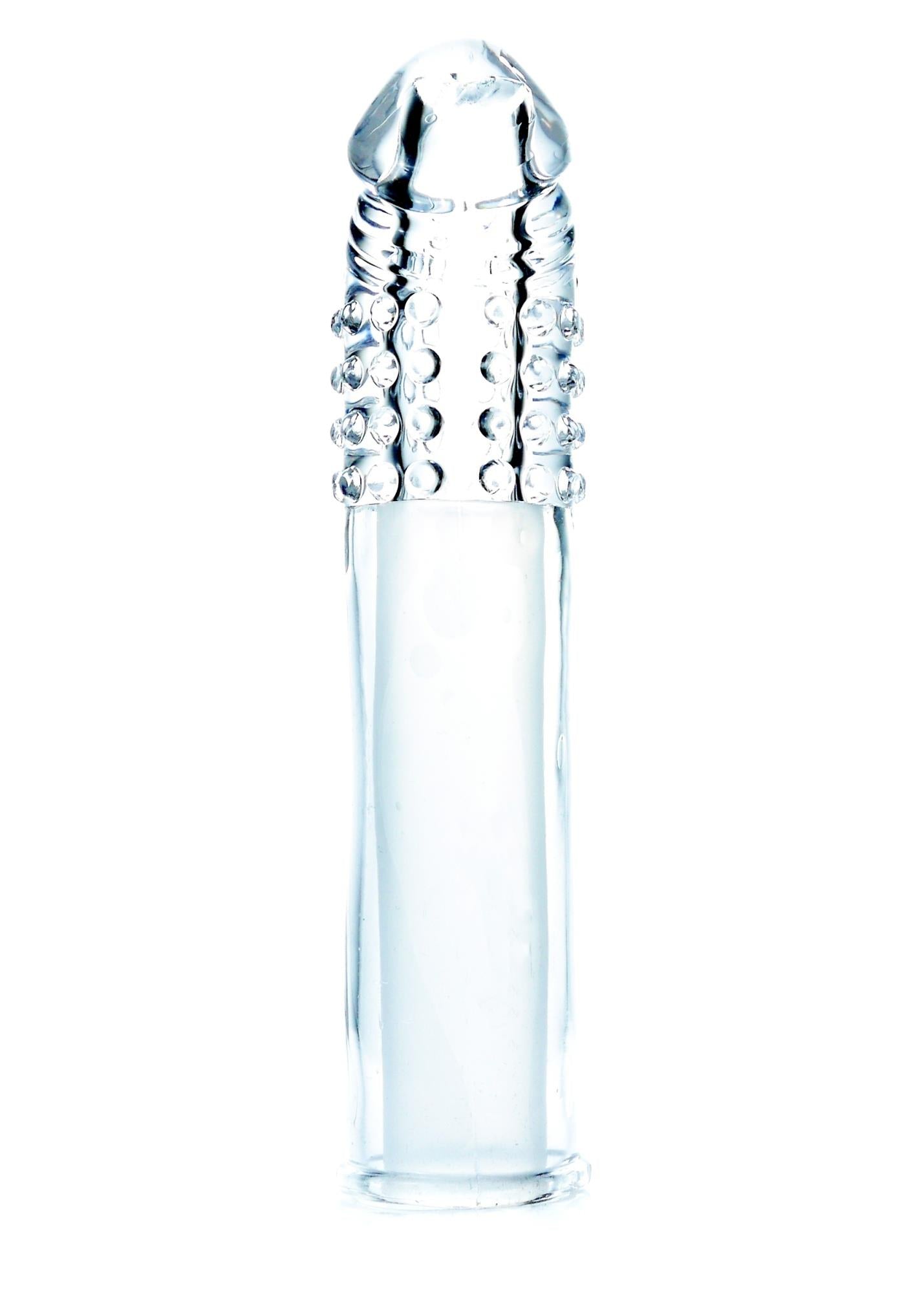Extensor de penis din silicon seria B, 6 cm, cu caneluri