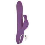 Vibrator Isabella Bunny din silicon, violet, USB, 5 funcții, rezistent la apă
