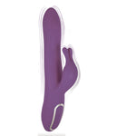 Vibrator Isabella Bunny din silicon, violet, USB, 5 funcții, rezistent la apă
