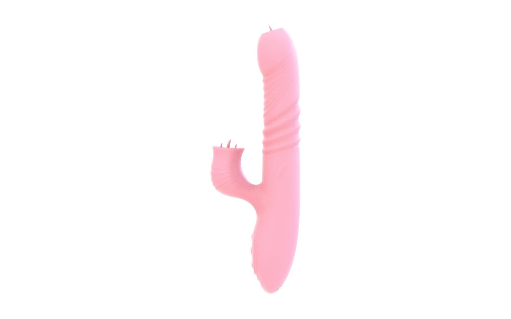 Vibrator Lyla din silicon cu limbă mobilă, roz, USB