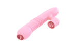 Vibrator Lyla din silicon cu limbă mobilă, roz, USB