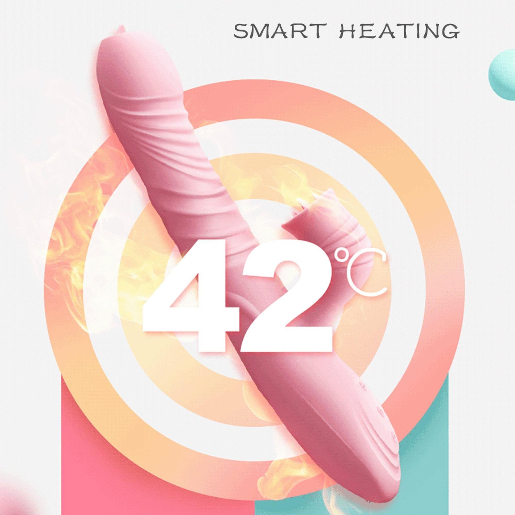 Vibrator Lyla din silicon cu limbă mobilă, roz, USB