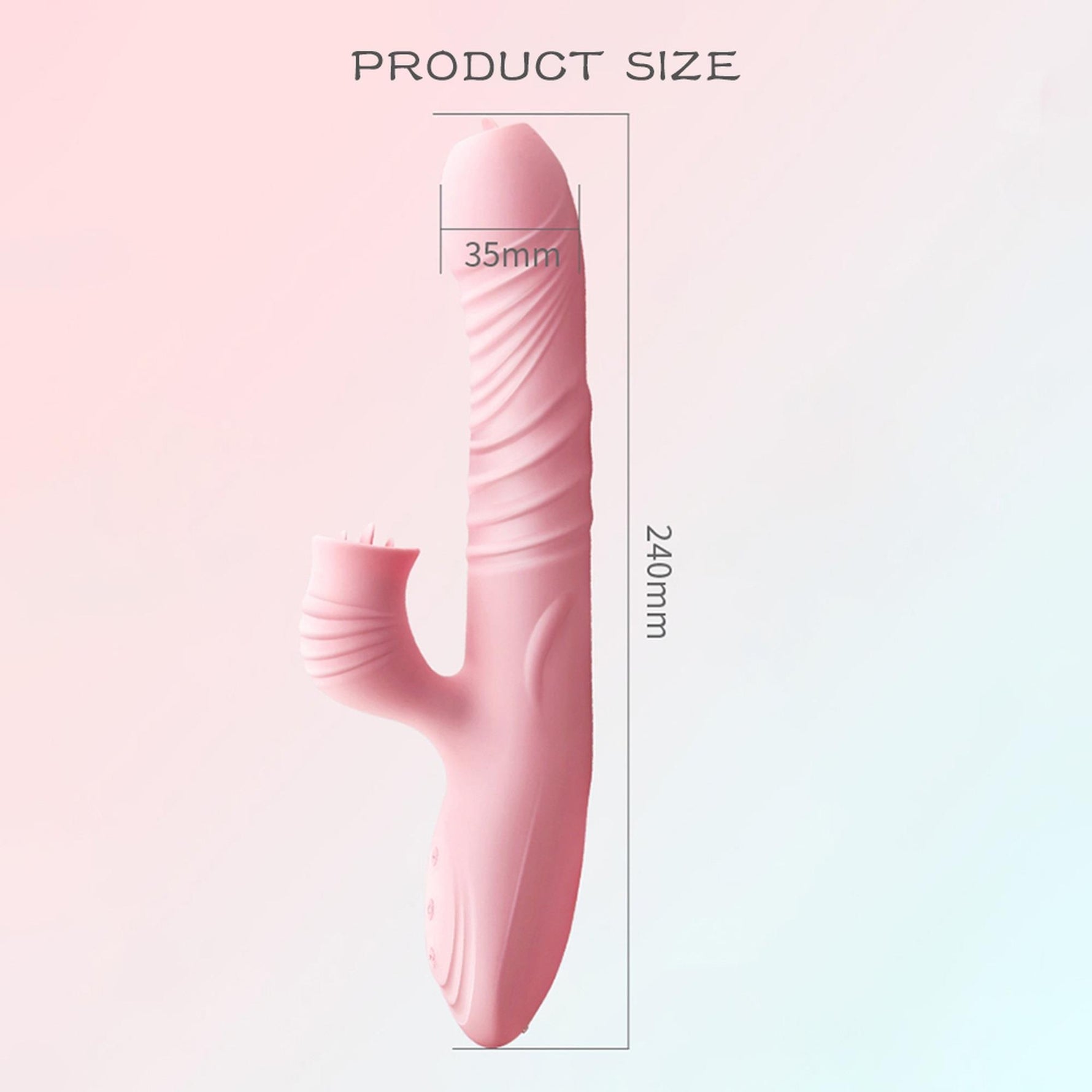 Vibrator Lyla din silicon cu limbă mobilă, roz, USB