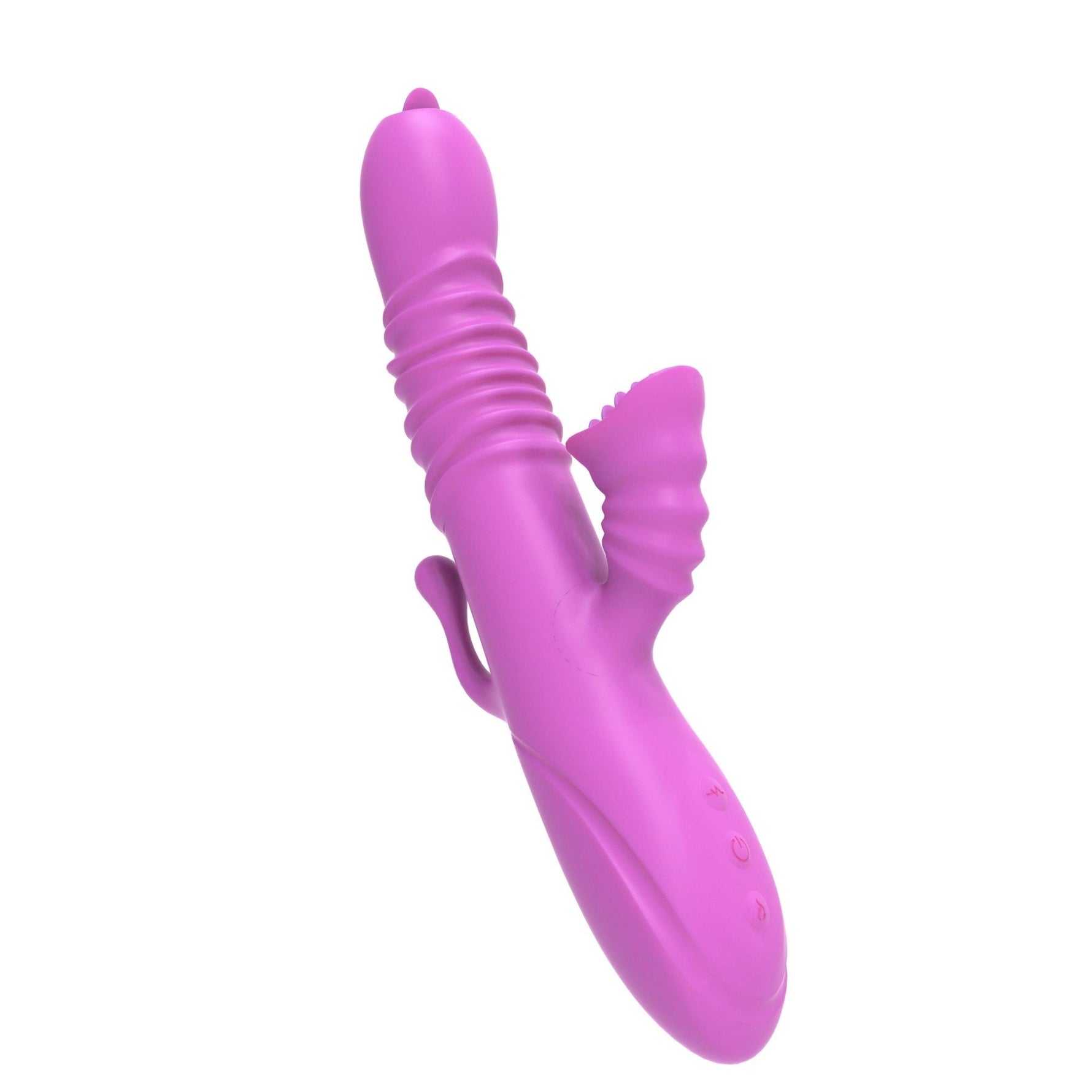 Vibrator stimulator clitoridian și anal Lyla Purple USB