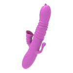 Vibrator stimulator clitoridian și anal Lyla Purple USB