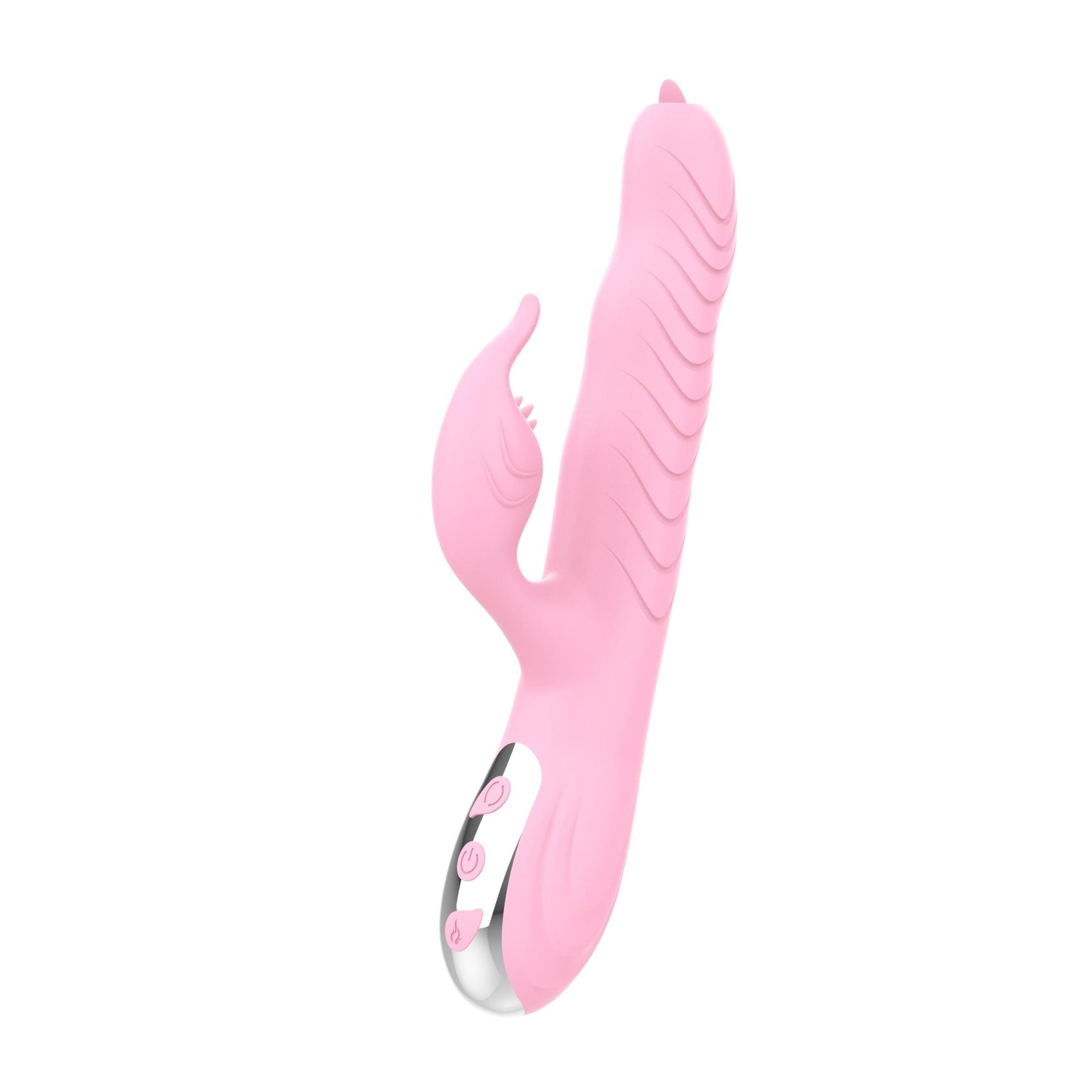 Vibrator Arlene Lyla din silicon cu mișcare USB 23 cm roz
