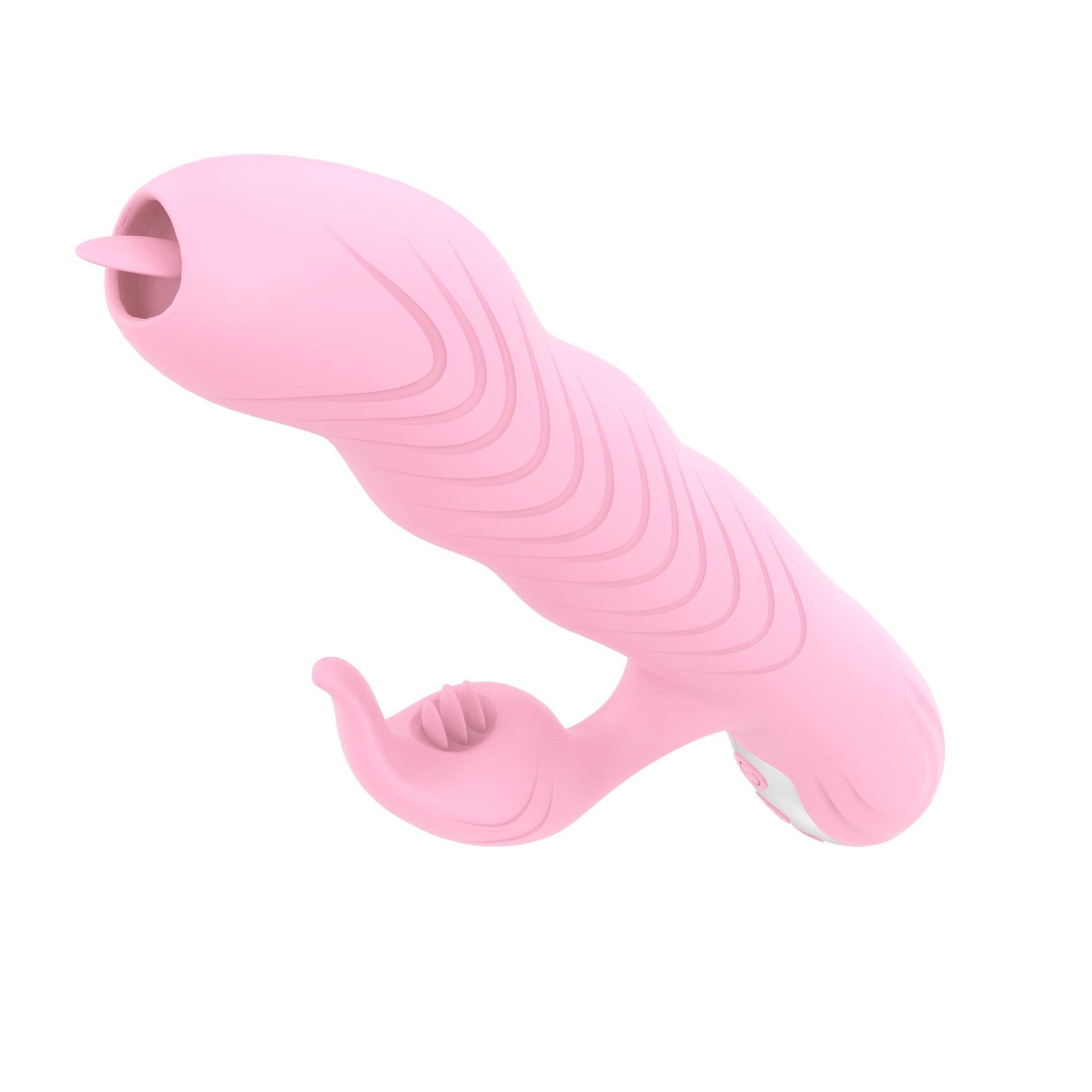 Vibrator Arlene Lyla din silicon cu mișcare USB 23 cm roz