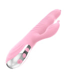 Vibrator Arlene Lyla din silicon cu mișcare USB 23 cm roz
