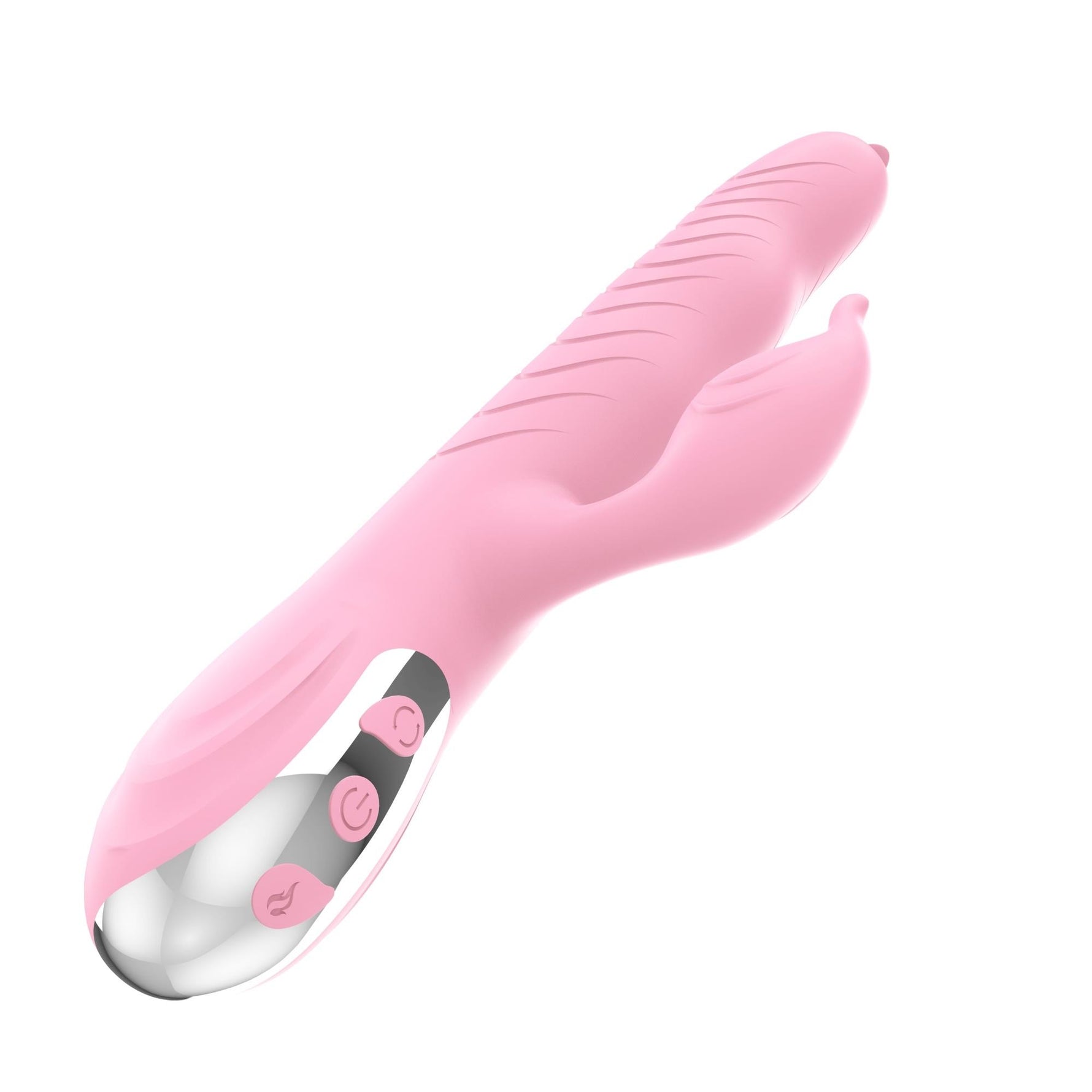 Vibrator Arlene Lyla din silicon cu mișcare USB 23 cm roz